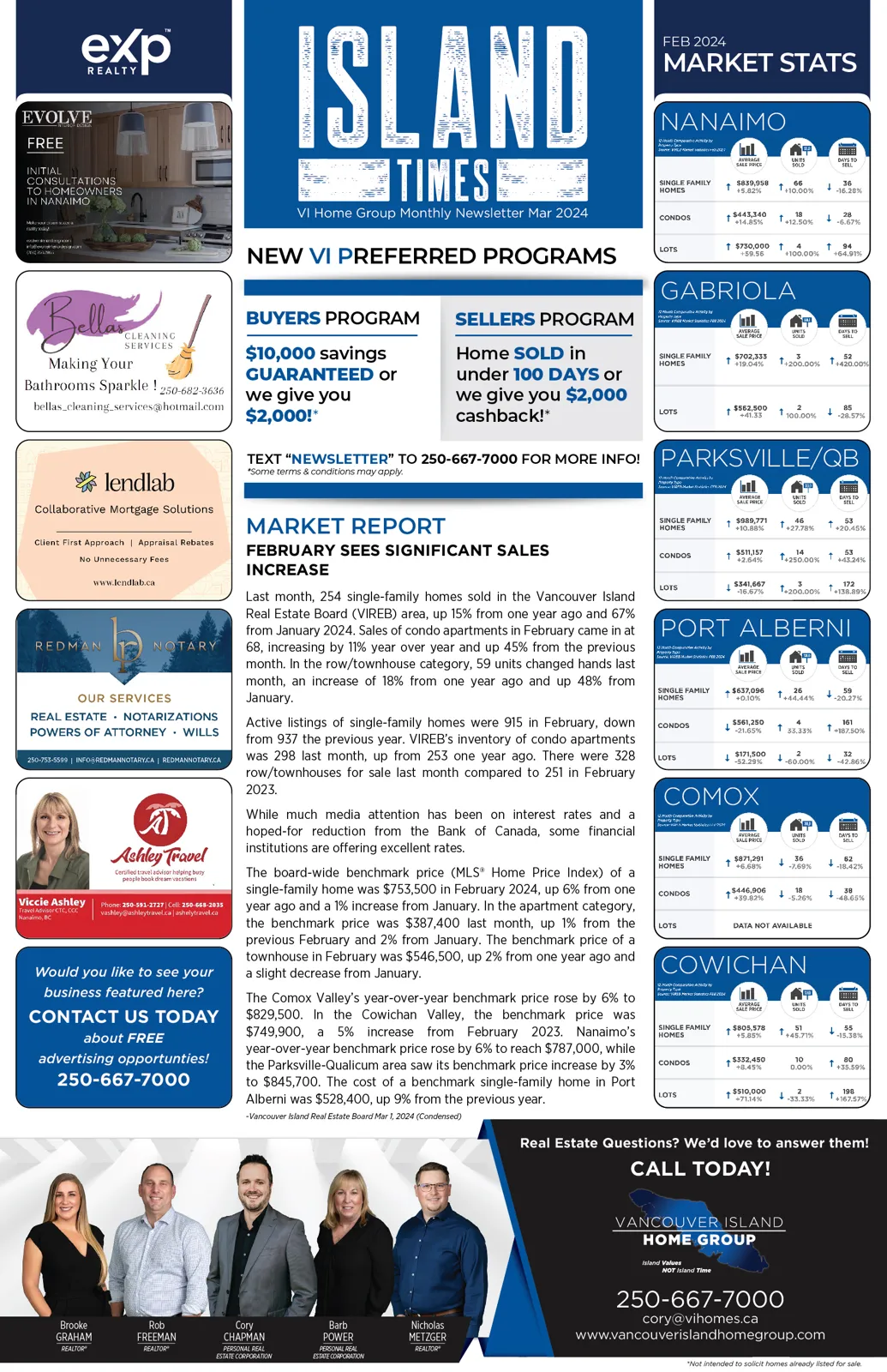 Island Times Newsletter Mar 2024 Page 1