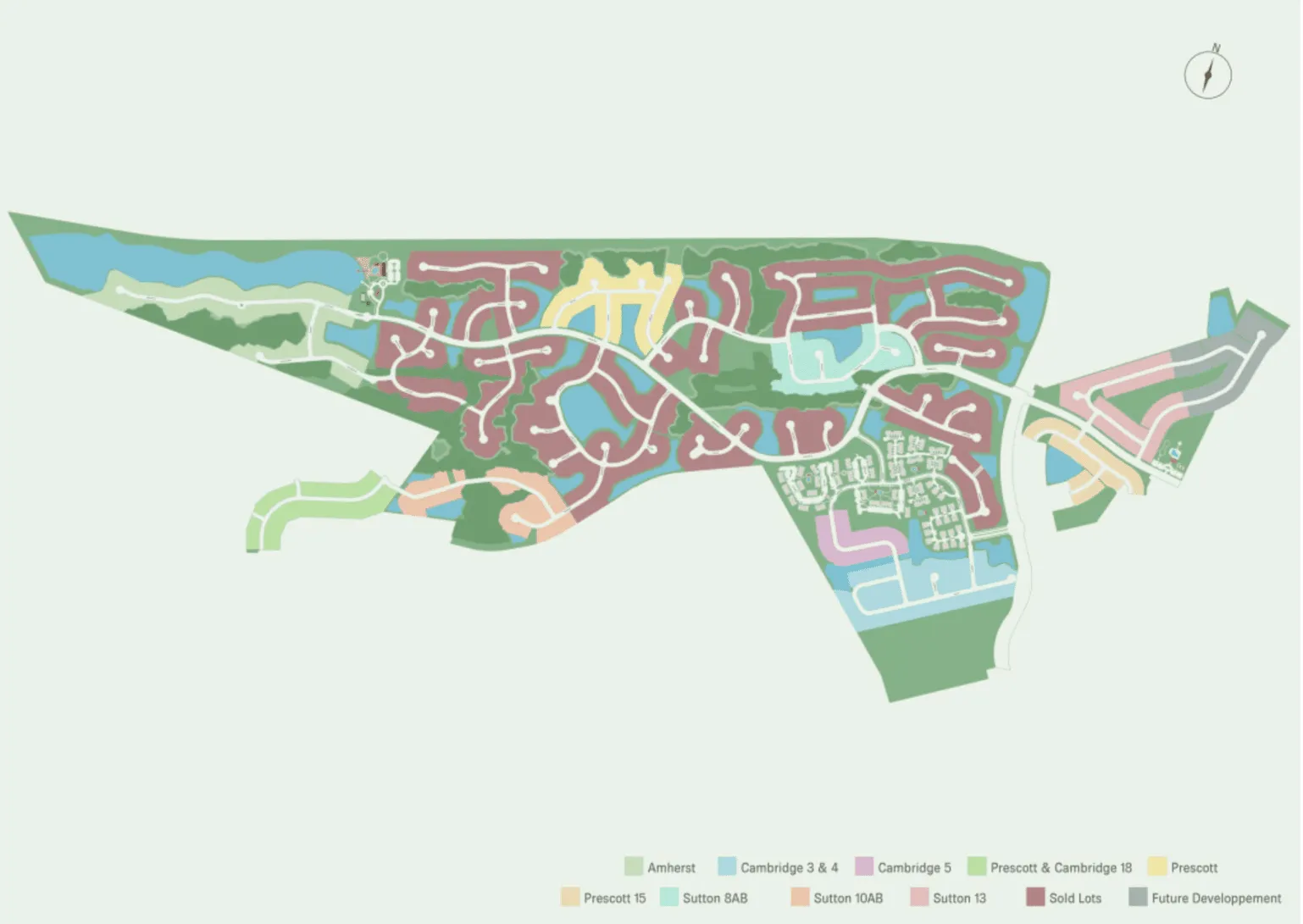 Map of the Berkshire Forest community in Carolina Forest, Myrtle Beach