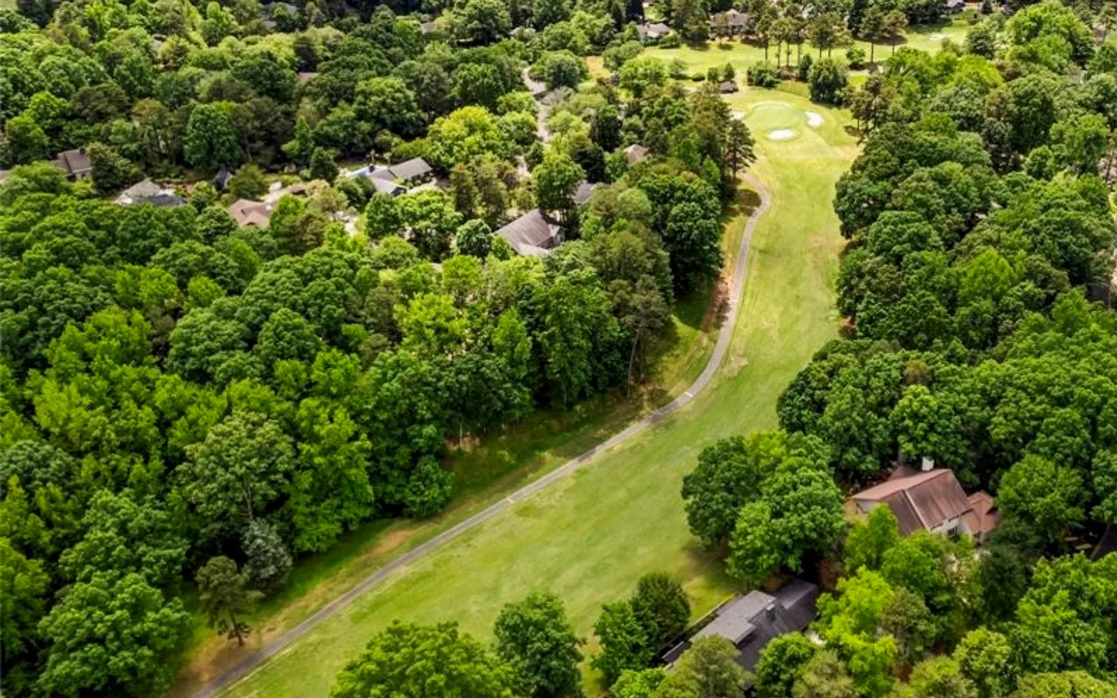 River Hills Golf Course fairway at Lake Wylie South Carolina