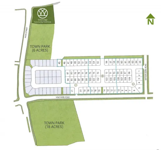 Cascade subdivision map - Vineyard Utah