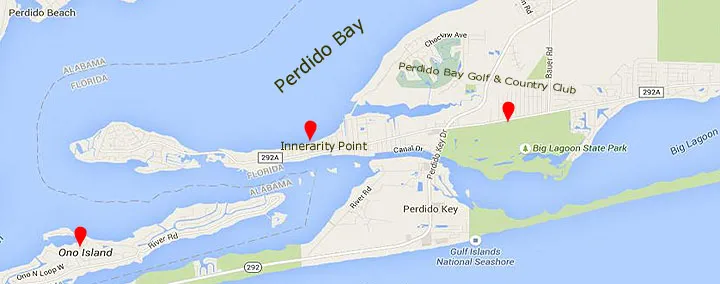 Perdido Bay Homes Map