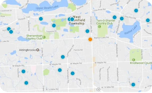 West Bloomfield Map