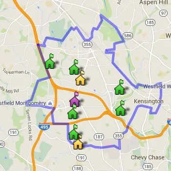 Walter Johnson Cluster Boundary Map