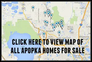 Map of Apopka Homes For Sale
