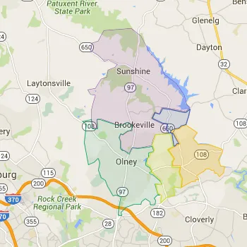 Zip Code Map for Olney