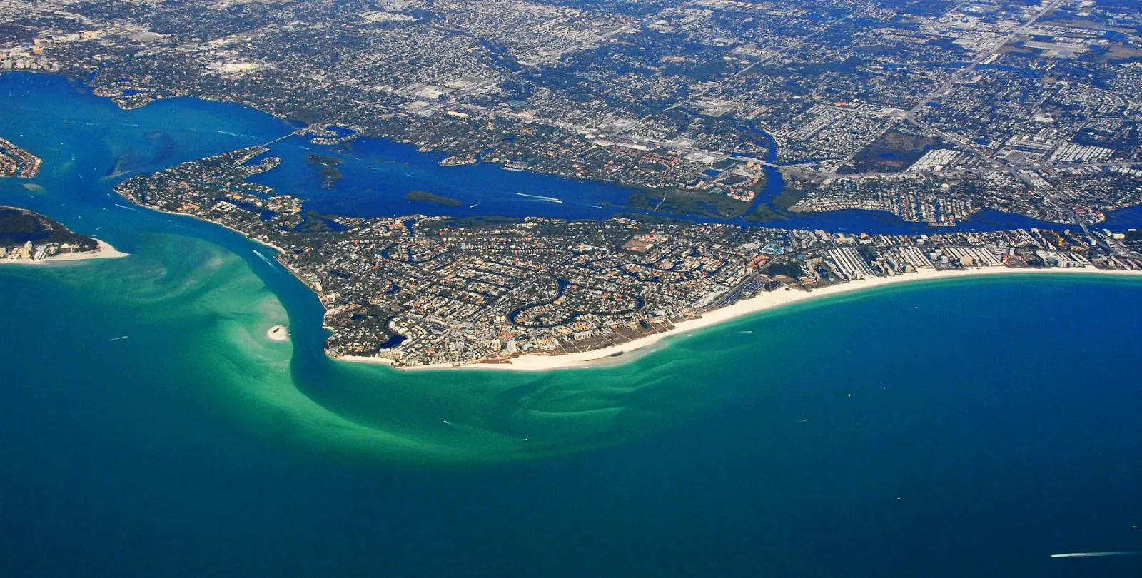 Siesta Key area aerial photograph