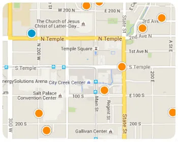Downtown SLC Map
