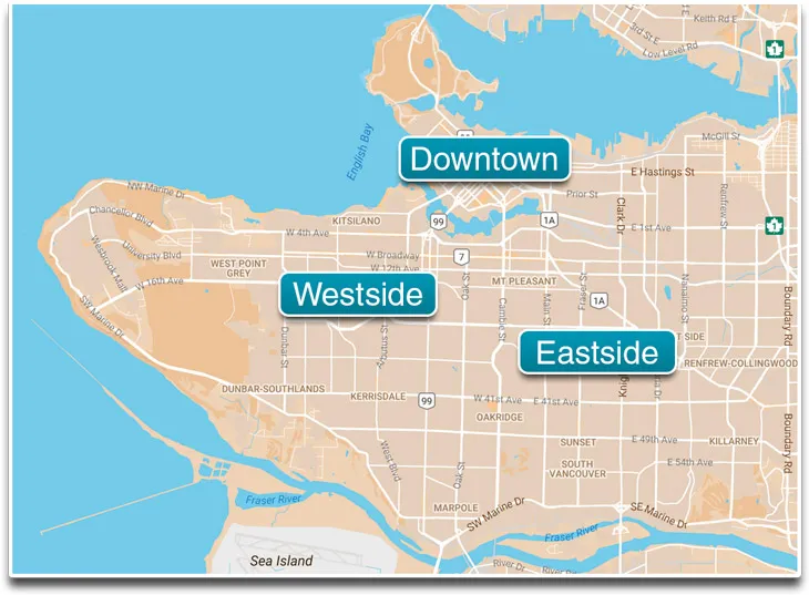 All Vancouver neighbourhoods