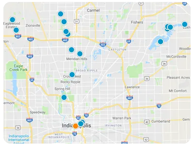 Interactive Map Search