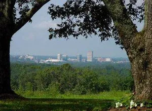Downtown Greenville View from paris Mountain