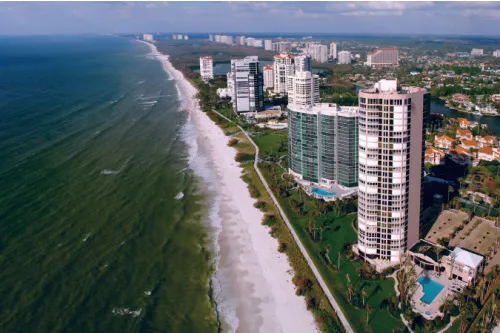 Beachfront Luxury Highrise for sale on MLS, Gulf, Bay and Canal front.