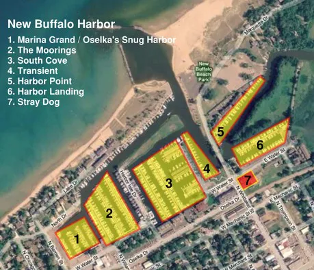 New Buffalo Harbor Map